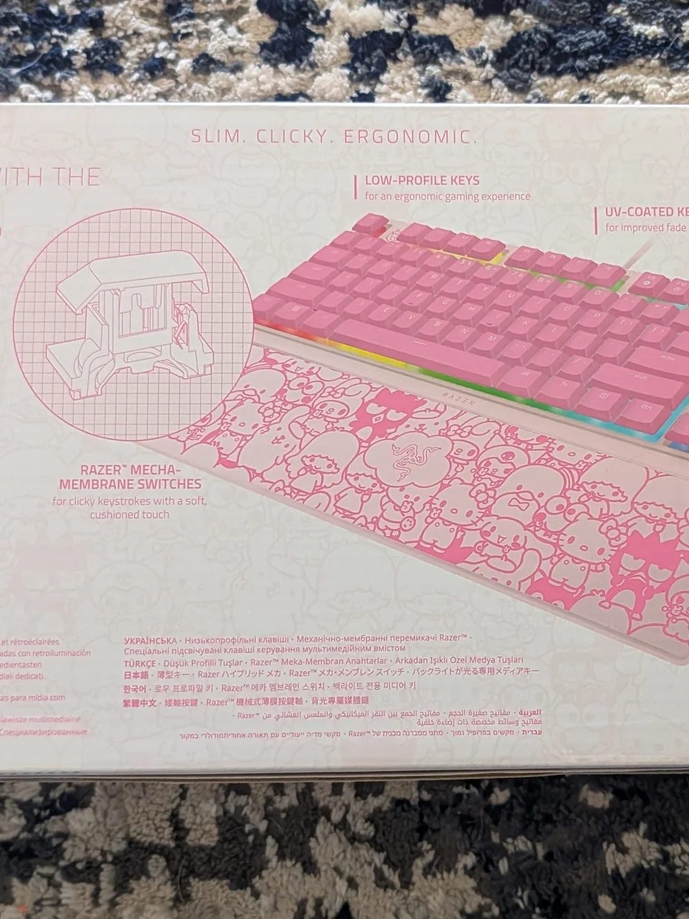 Razer Ornata V3 TKL Gaming Keyboard - Hello Kitty & Friends Edition